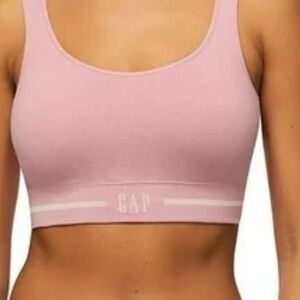 GapBody Pink Tagless Stretch Sports Bra Medium
